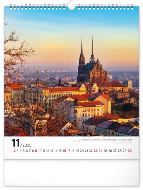 Calendar de perete Brno 2025