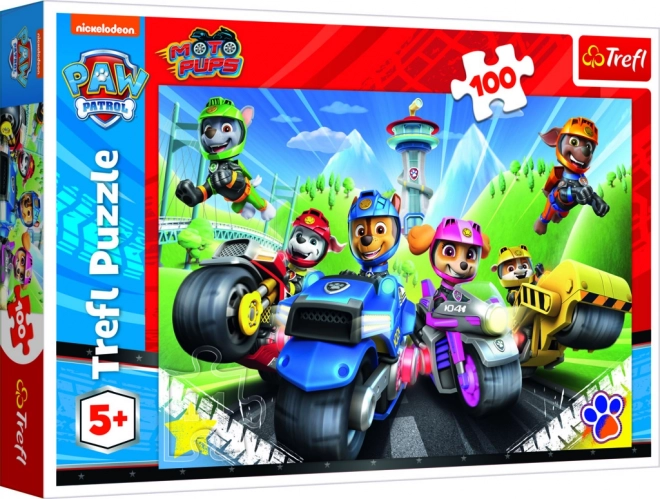 Puzzle 100 piese Psi Patrol pe motociclete