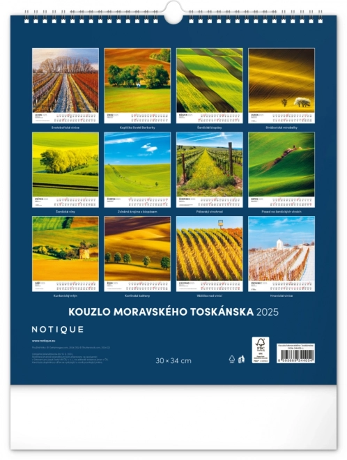 Calendar Perete Farmecele Toscanei Morave 2025