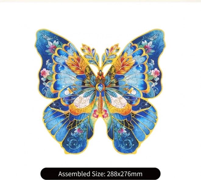 Puzzle din lemn Fluture Morpho Helena