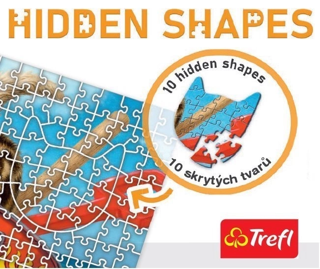 Puzzle Psi distrație Hidden Shapes 1043 piese Trefl