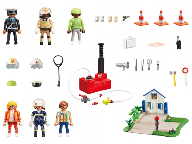 Set figurine Playmobil acțiune de salvare