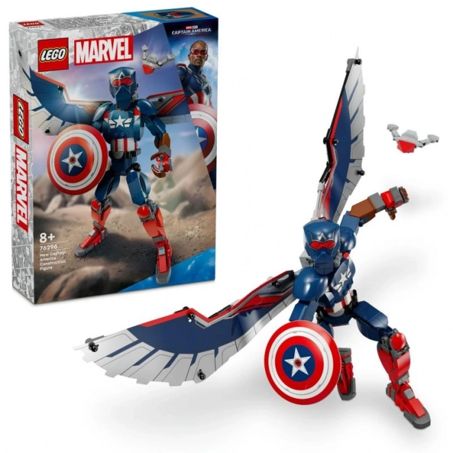 Figurina LEGO Marvel Captain America cu Falcon