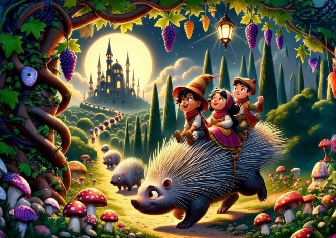 Puzzle Ariciul și prietenii 200 piese