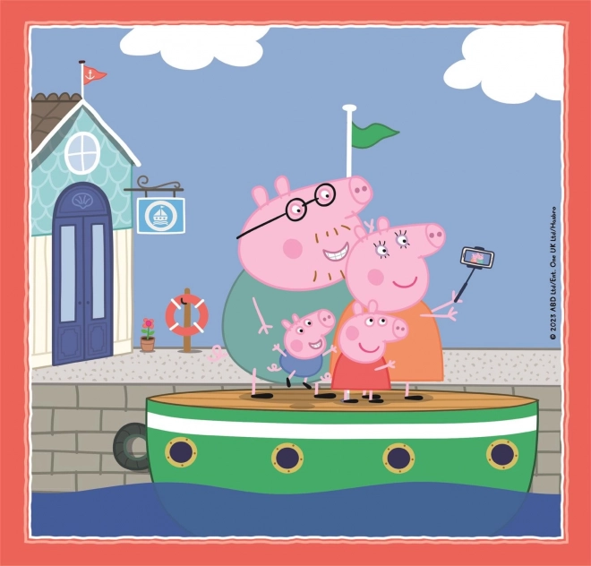 Puzzle Peppa Pig 3x48 piese de la Clementoni