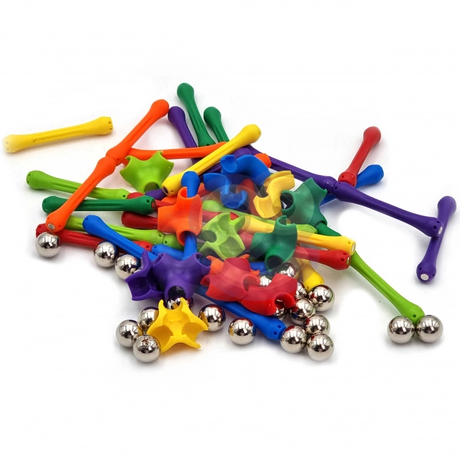 Set de construcție magnetică Woopie 110 piese