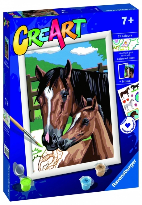 Set de pictură CreArt Cai