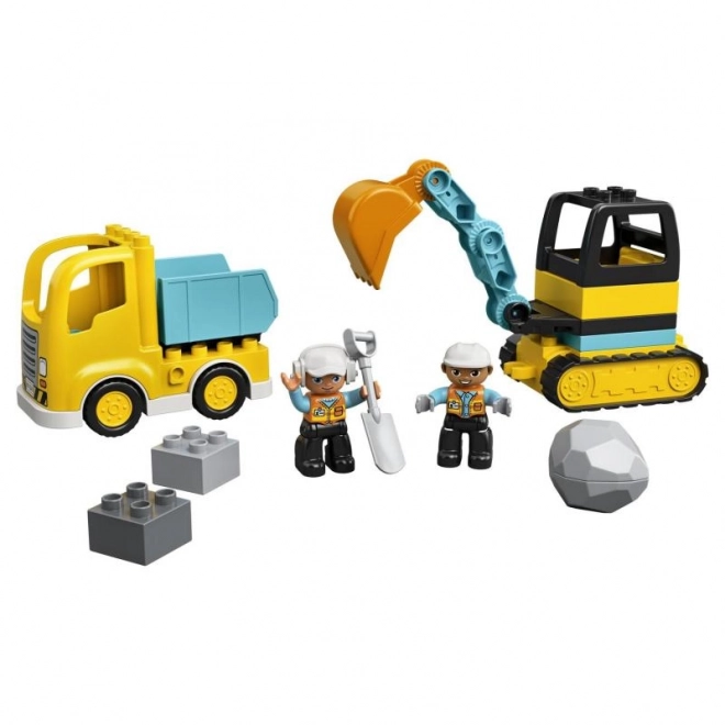 Lego Duplo - Camion și Excavator pe șenile