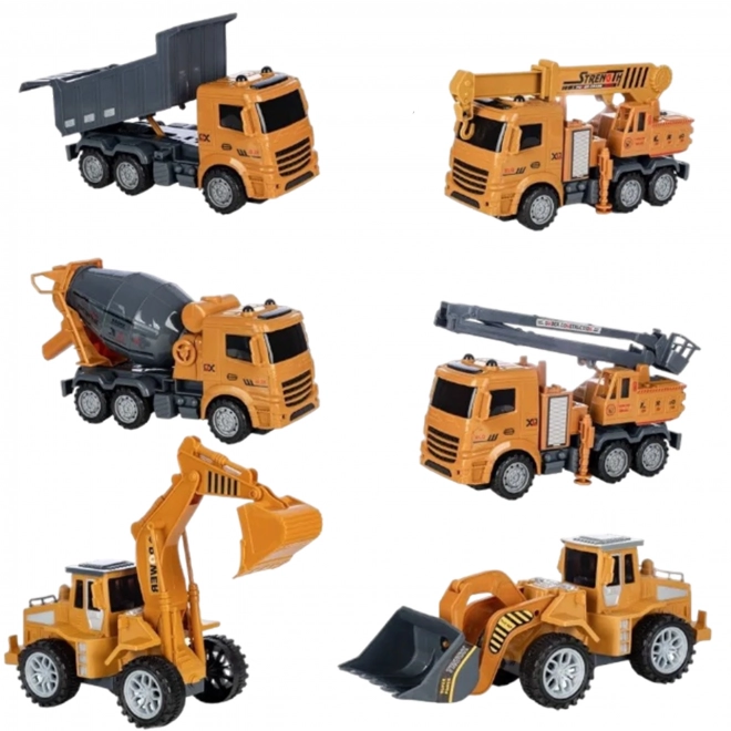 Set mare de mașini de construcții Woopie