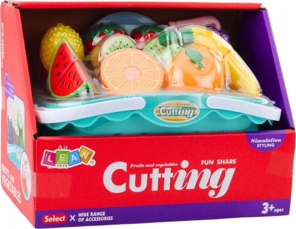 Set de Fructe de Tăiat cu Arici, Farfurii și Coșuleț pentru Copii