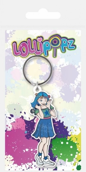Breloc din cauciuc Lollipopz albastru