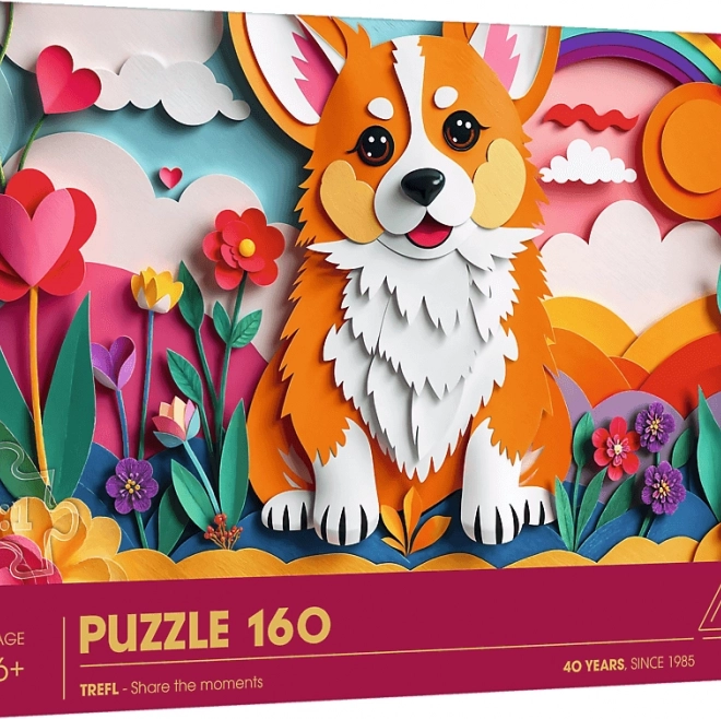Trefl Puzzle Paper Art: Cățeluș 160 piese