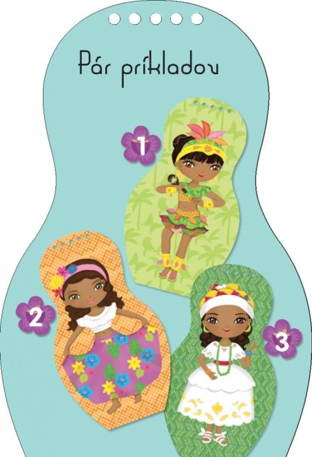 Obliekame papusile braziliene Isabela - Carte de Colorat