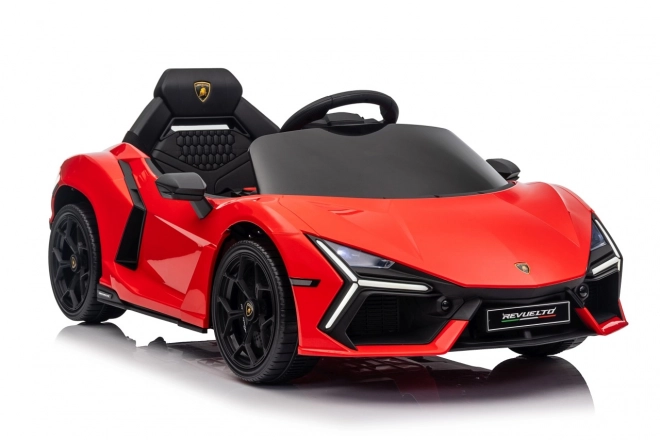 Mașinuță Lamborghini Revuelto pentru copii, roșie