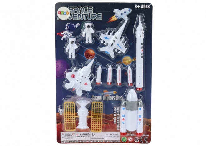 Set Figuri Spațiale Astronauți și Rachete