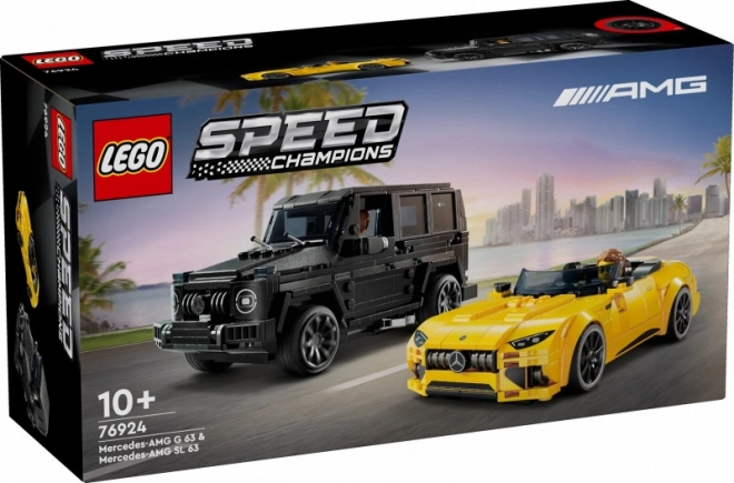 set LEGO Speed Champions Mercedes-AMG G 63 și Mercedes-AMG SL 63