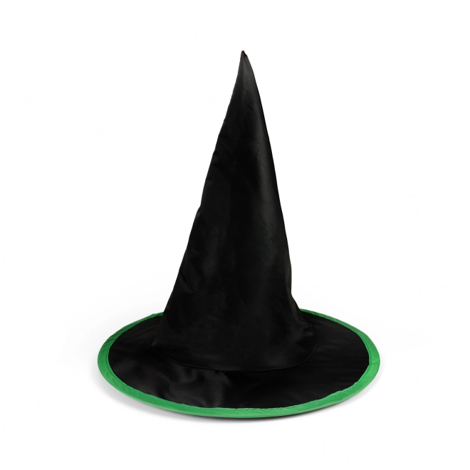 Pălărie vrăjitoare copii negru-verde Halloween