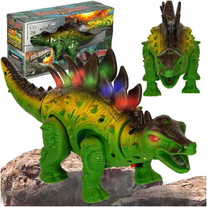 Jucărie interactivă Dino Stegosaurus pe baterii