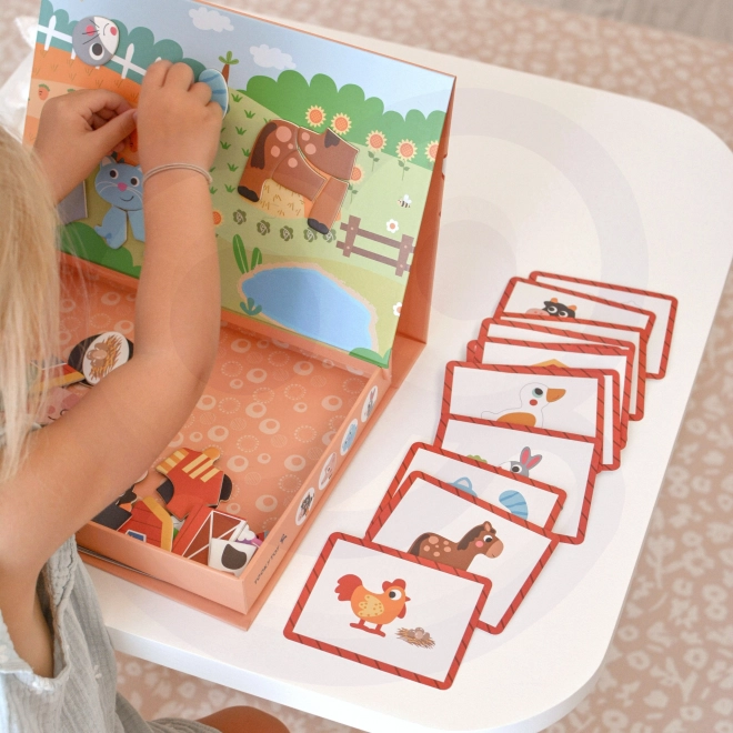 Puzzle Magnetic de Fermă Tooky Toy
