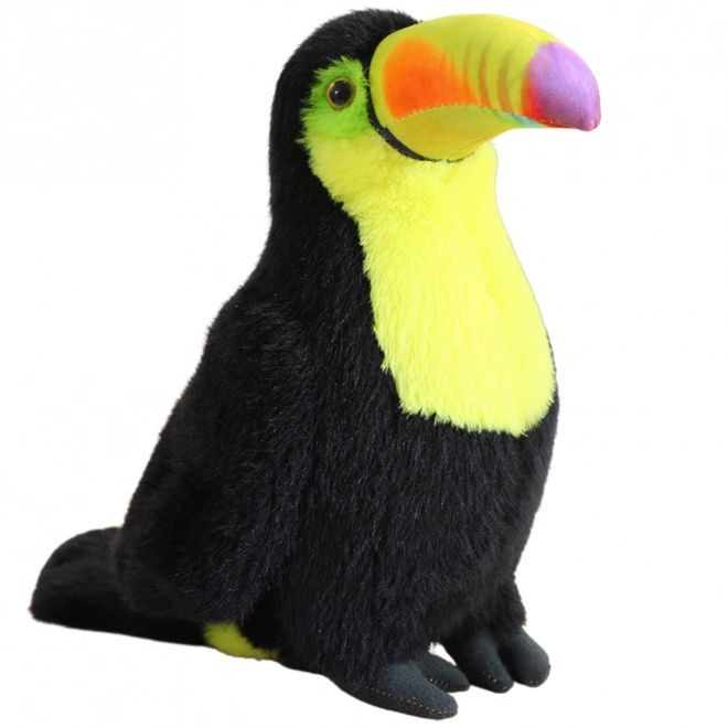 Mascotă de tucan de pluş galben 35 cm