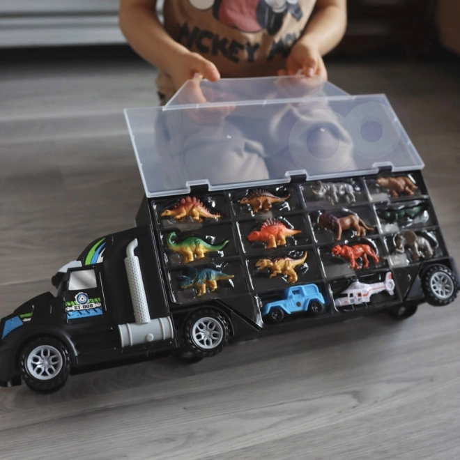 Woopie camion cu dinozauri