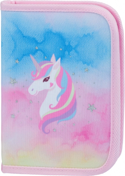 Baagl set Zippy Plus Rainbow Unicorn: ghiozdan, penar, saculet, sort, portofel
