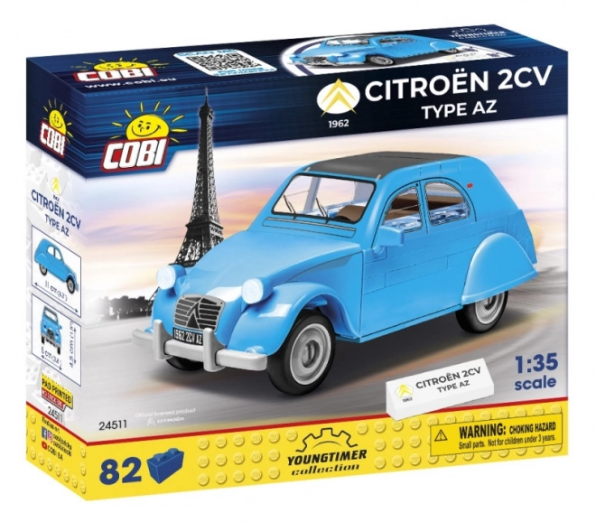 Model de construcție Citroen 2CV AZ 1962