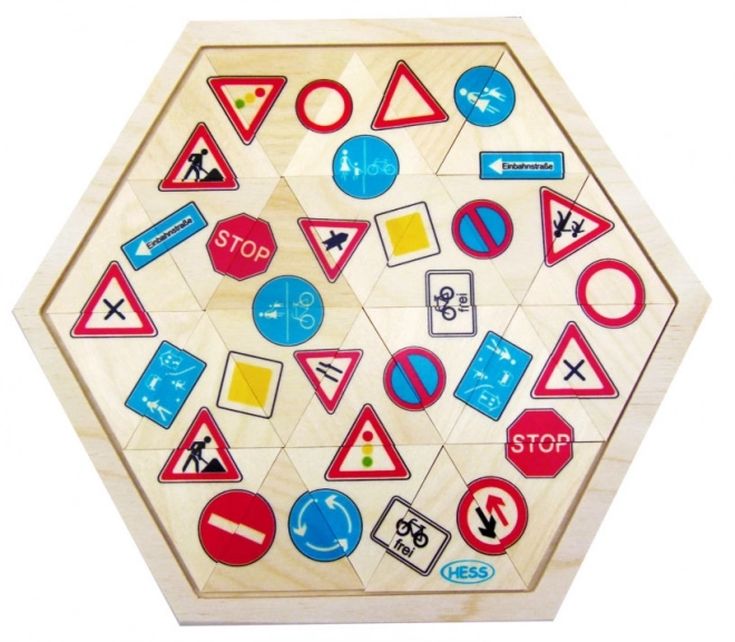 Puzzle mozaic Semne de Circulație pentru Copii
