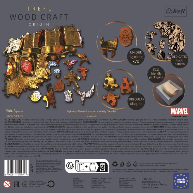 puzzle din lemn Wood Craft Origin Marvel Mănușa Infinitului 505 piese