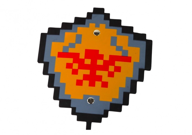 Set cavaler cu sabie și scut din spumă cu motiv pixelat