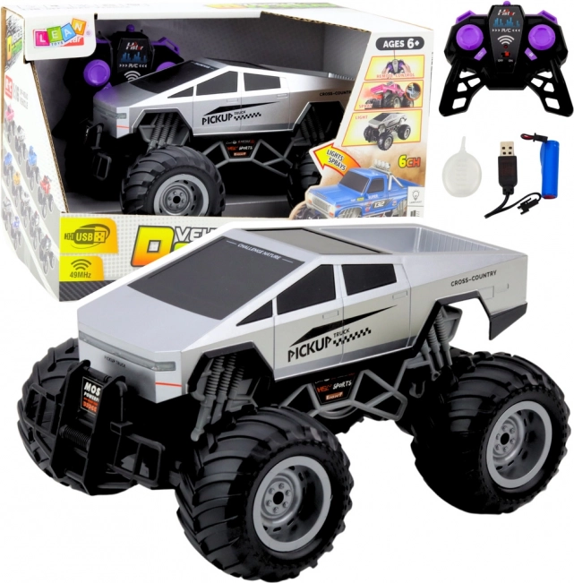 Mașină teleghidată Off-Road 1:16 argintie