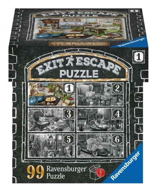 Puzzle Escape Ravensburger con tematică de conac bântuit