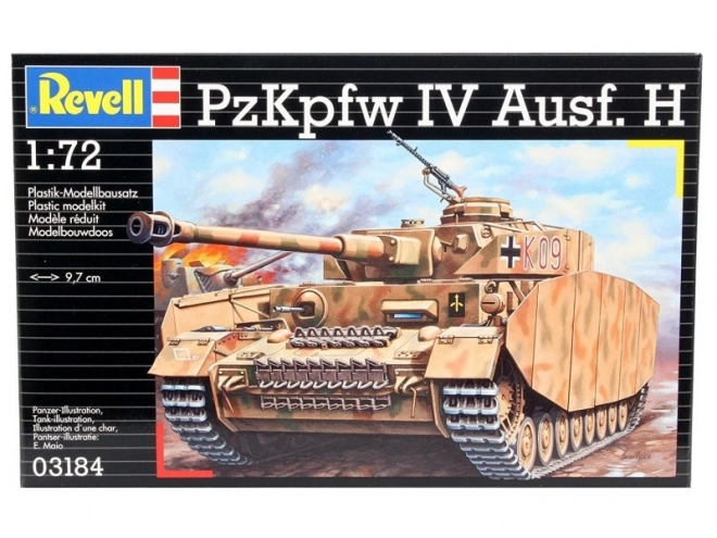 model de tanc PzKpfw IV Ausf. H coborât