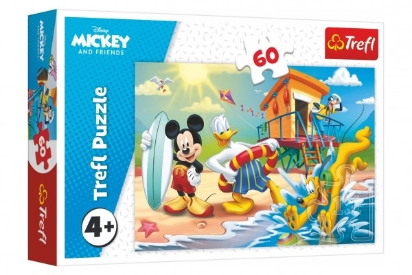 Zi interesantă cu Mickey și prietenii - Puzzle 60 piese