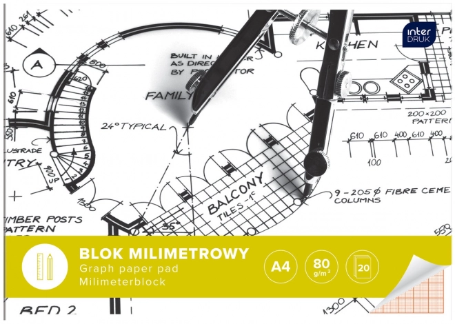 Bloc milimetric A4