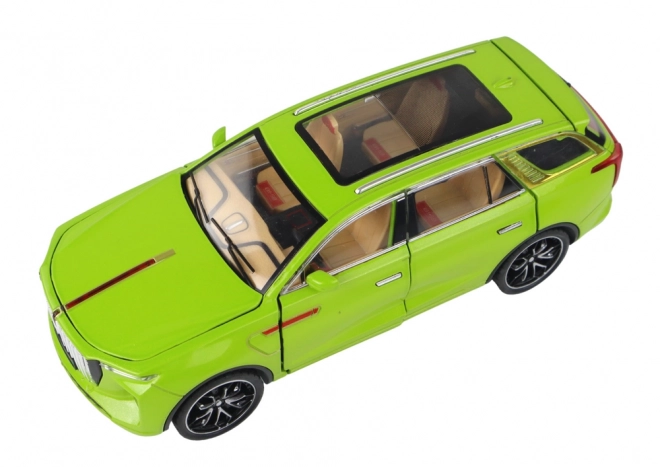 Model de mașină RC din aluminiu 1:24 verde