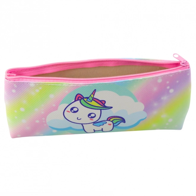 Penar școlar fetițe Unicorn curcubeu pastel