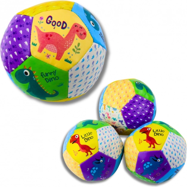 Set de mingi moi dinozauri 9 cm 3 buc