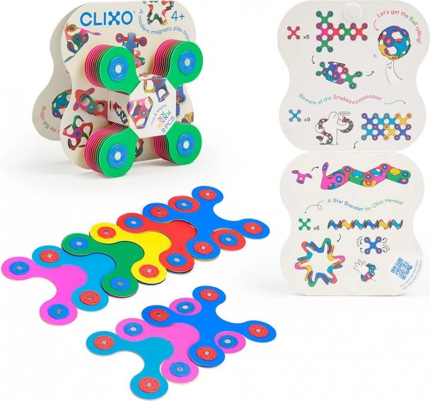 Stavea magnetică pentru copii Clixo Tiny & Mighty