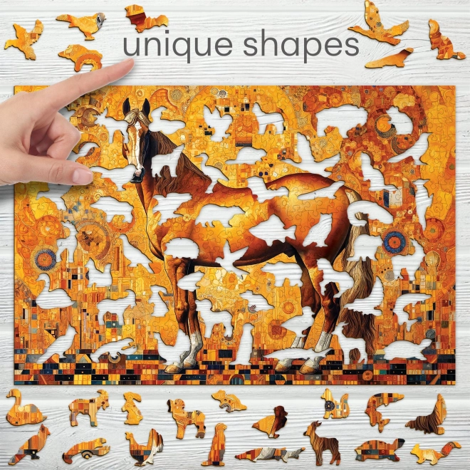 Puzzle de lemn Căluț vienez