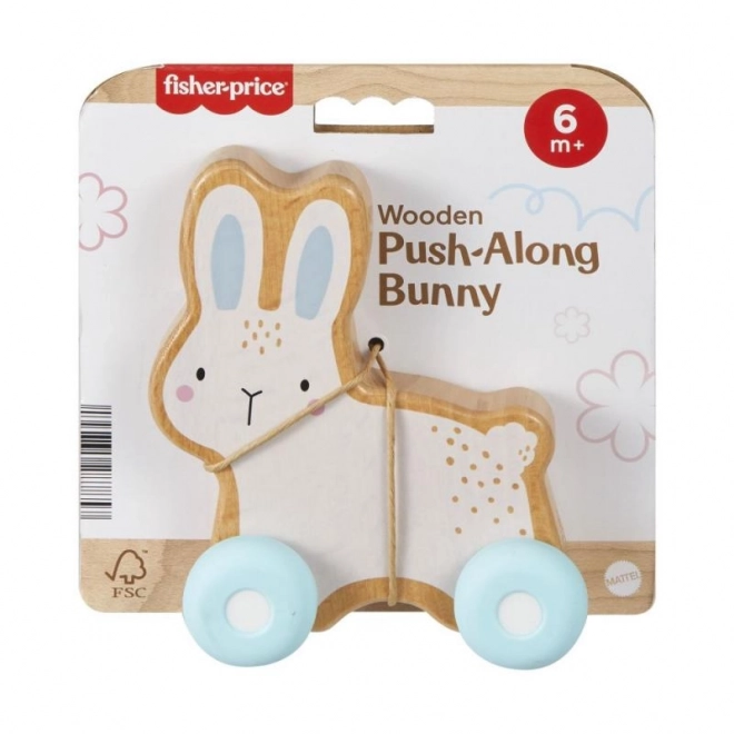 Fisher-Price Iepuraș din lemn pe roți