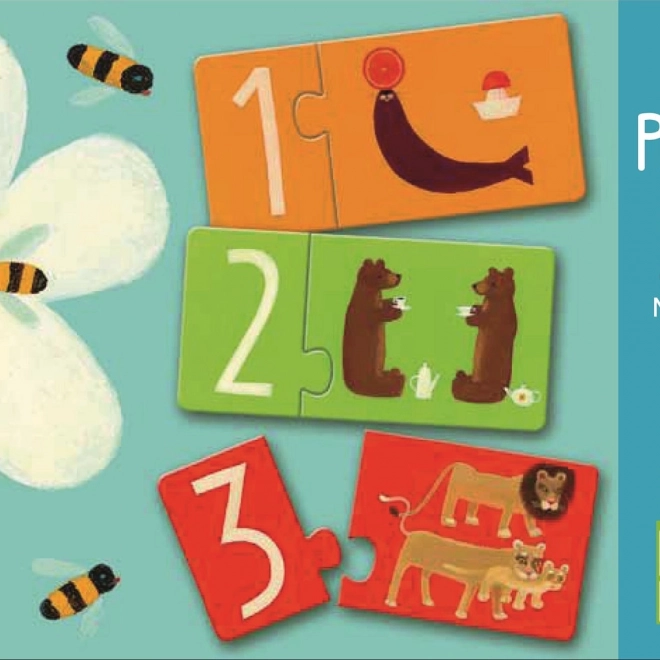 Puzzle duo Numere DJECO