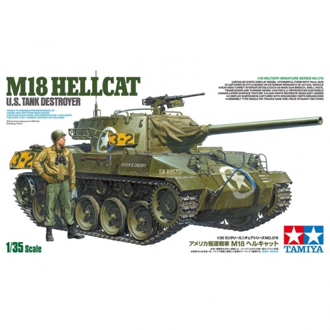 Modelul vânătorului de tancuri american M18 Hellcat