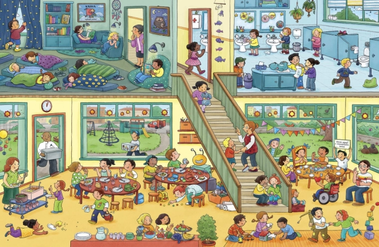 Atmosferă vie de grădiniță