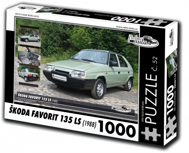 puzzle retro-auto škoda favorit 135 ls 1988 1000 piese