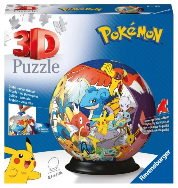 Puzzle 3D cu 72 de piese Kula Pokemon