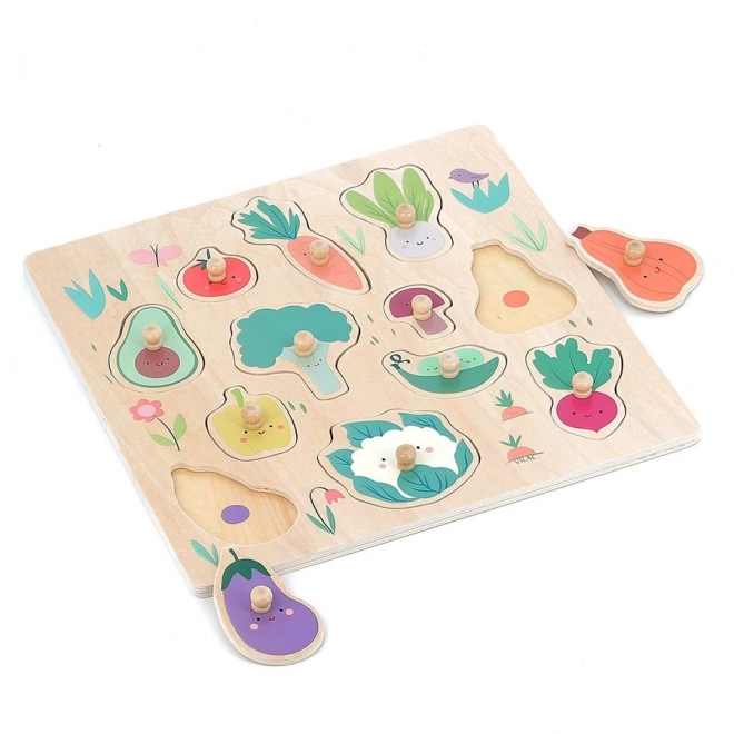 Puzzle cu mânere Legume de Sarah Betz