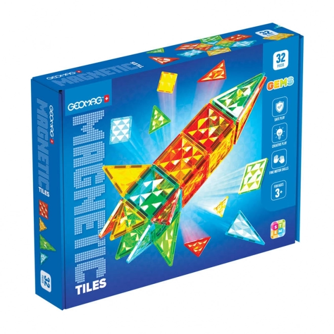 Rachetă magnetică Geomag Gems