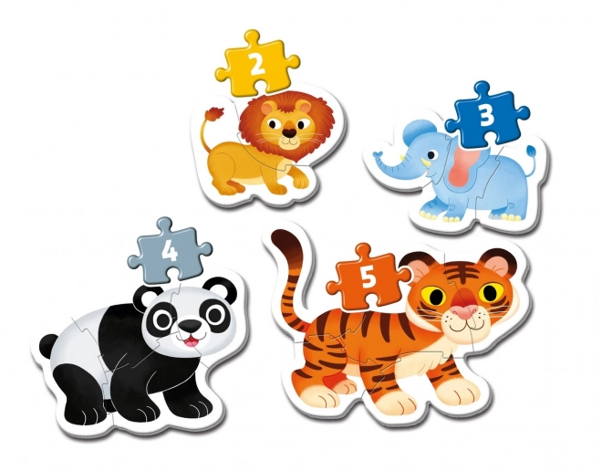 Primul meu puzzle Safari 4 în 1 pentru copii
