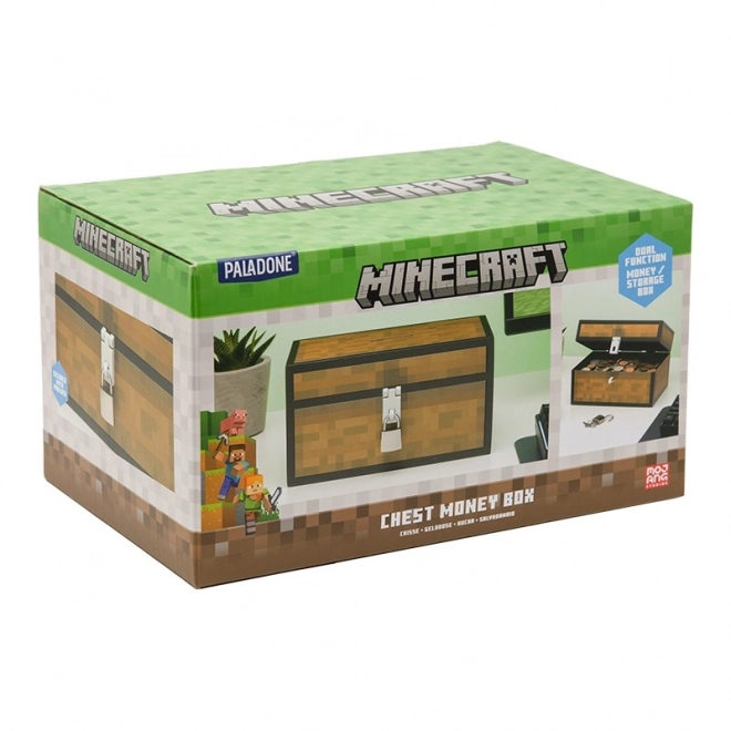 Pușculiță în stilul cufărului Minecraft